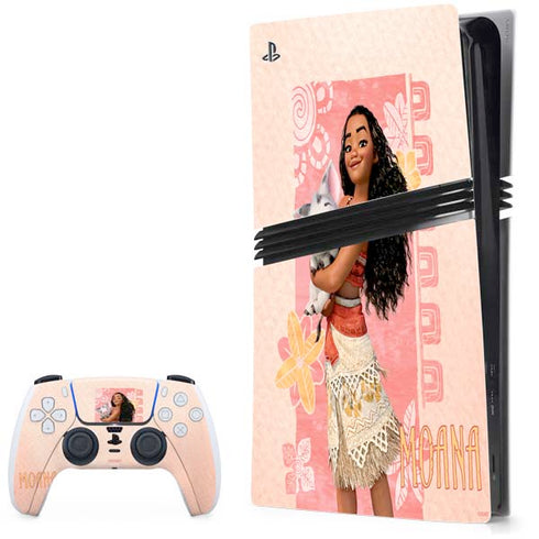 Disney Princess Moana and Pua PS5 Pro Bundle Skin